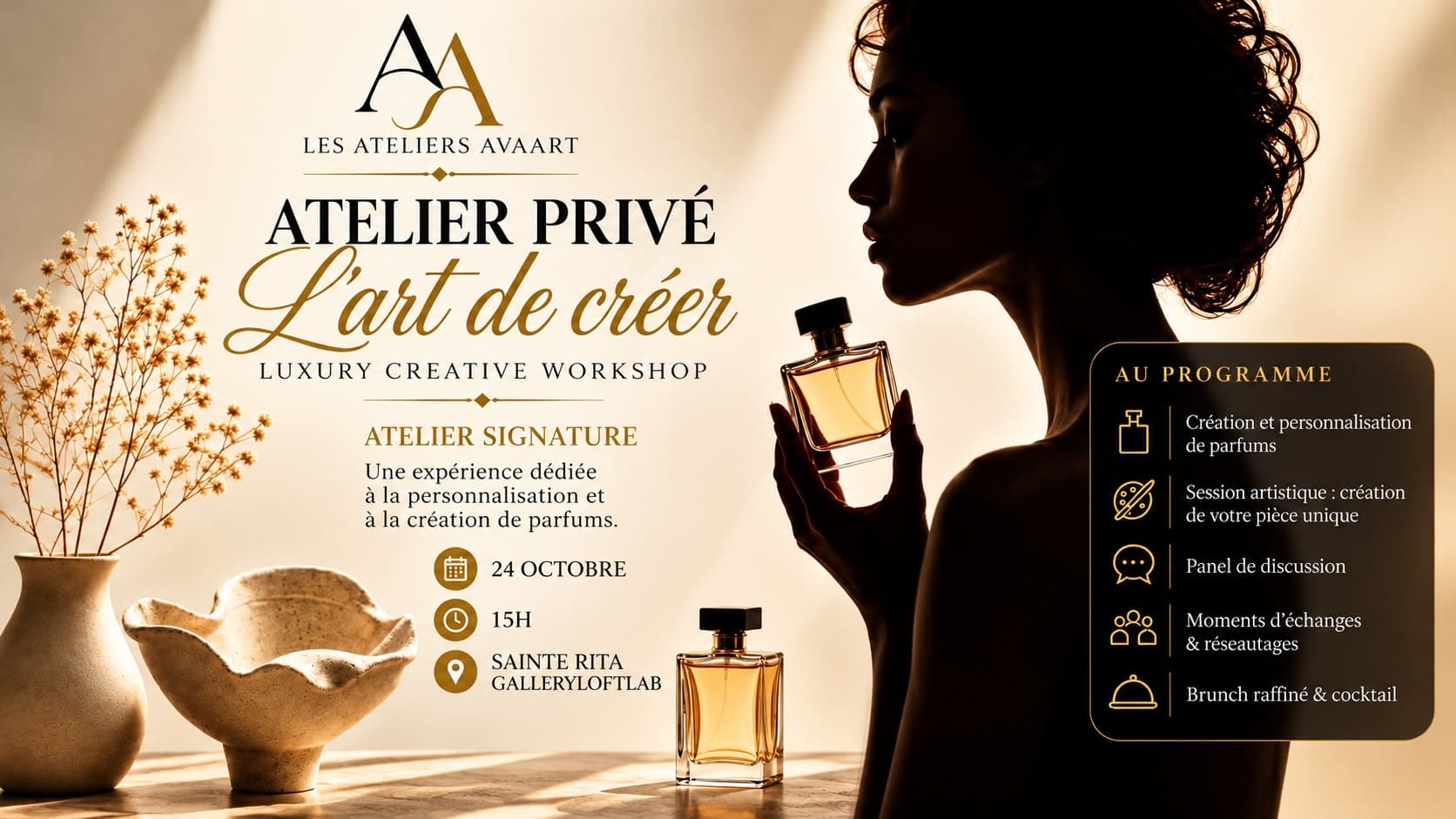 LUXURY CREATIVE WORKSHOP ( Perfume & Paint )